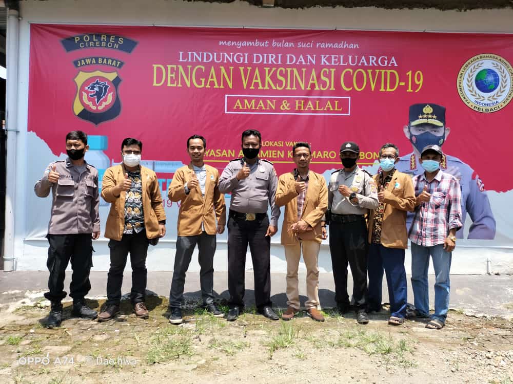 Pelbaci dan Polresta Cirebon menggelar vaksin booster bagi calon PMI ke Korea. 