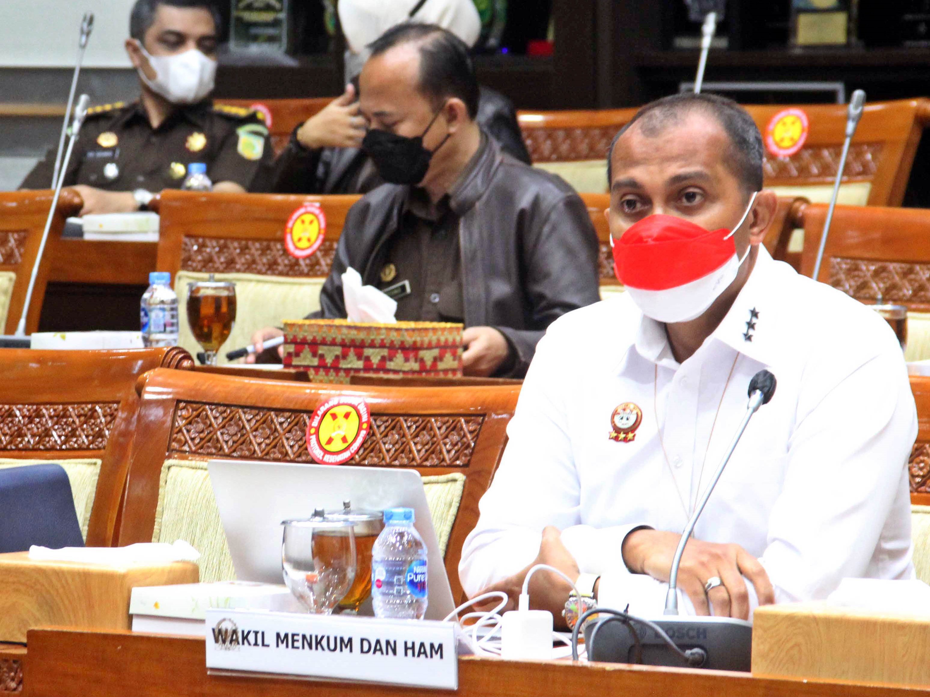 Wakil Menteri Hukum dan HAM Edward Omar Sharif Hiariej