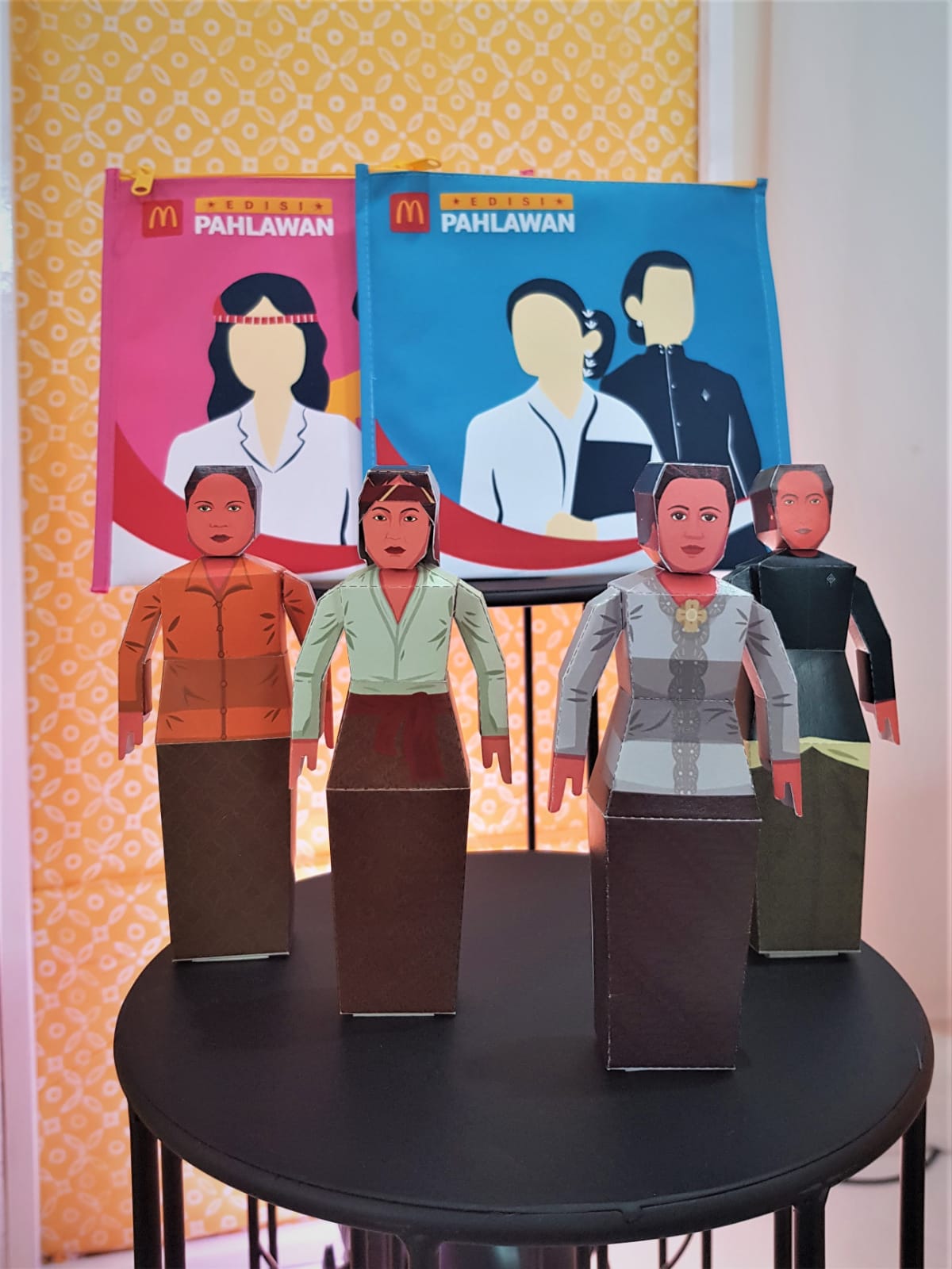 Seri Figur 3D R.A. Kartini, Nyi Ageng Serang, Maria Walanda Maramis & Martha Christina Tiahahu.