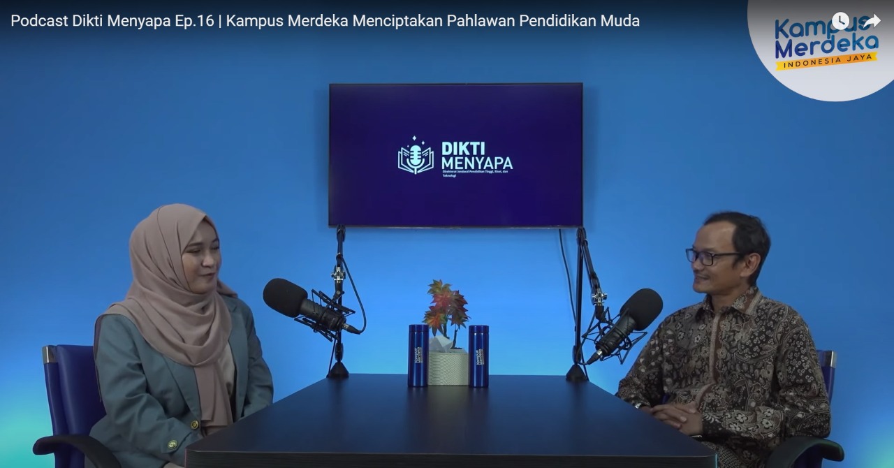 Pitriani, mahasiswa UPI, mendapat kesempatan tampil pada siaran podcast yang digelar Ditjen Pendididikan Tinggi