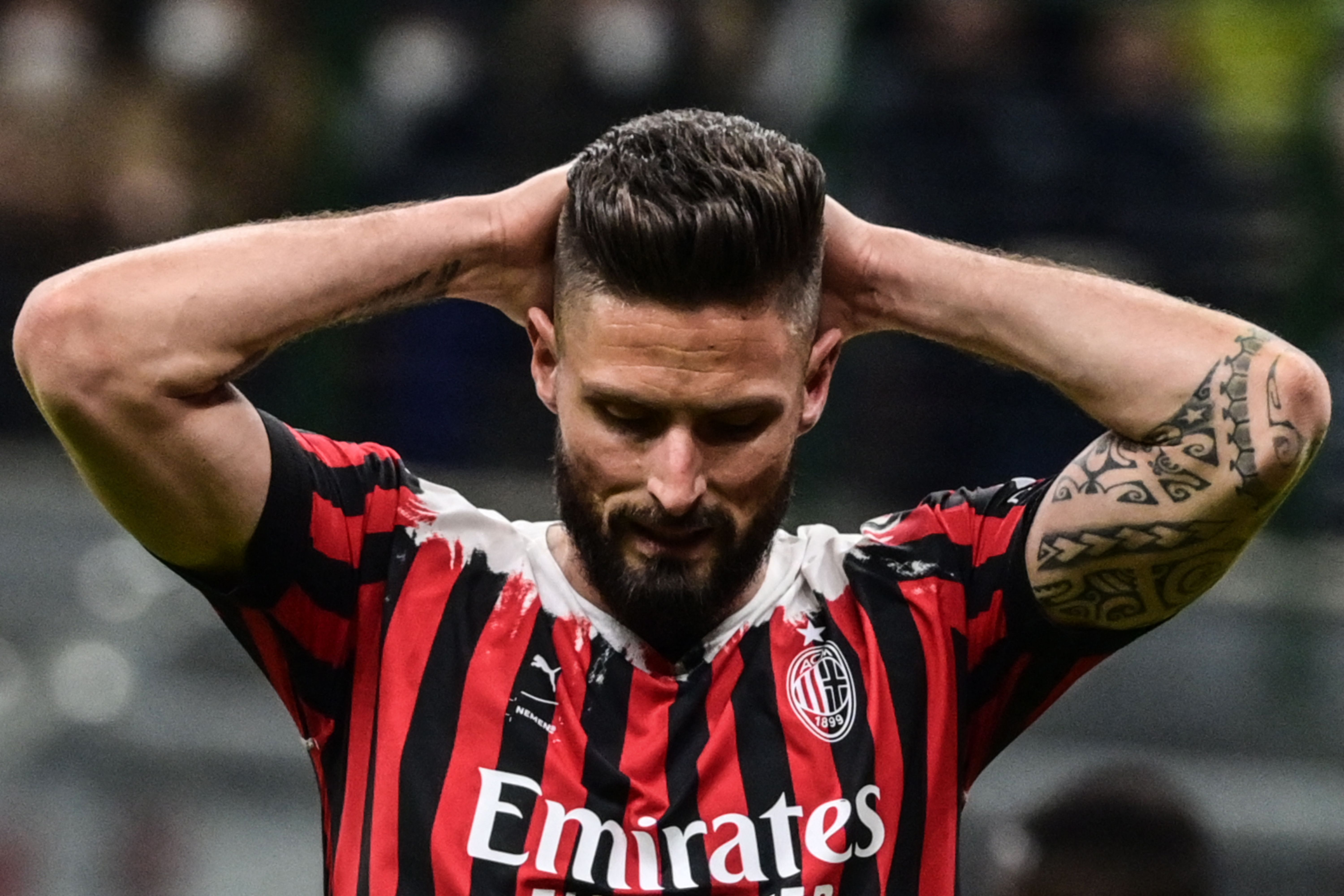 Penyerang AC Milan Olivier Giroud