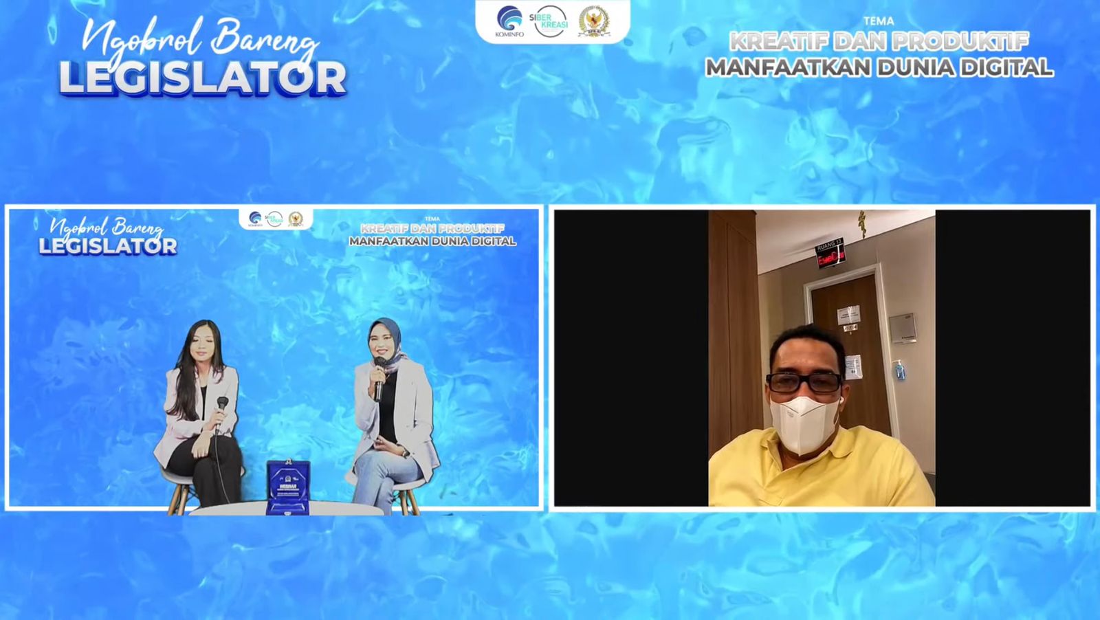 Webinar bertajuk Kreatif dan Produktif Manfaatka Dunia Digital