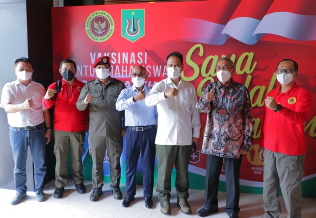 Unas bekerjasama dengan BIN melaksanakan vaksinasi covid-19 dengan target 1.000 dosis baik untuk vaksin 1,2 dan booster.