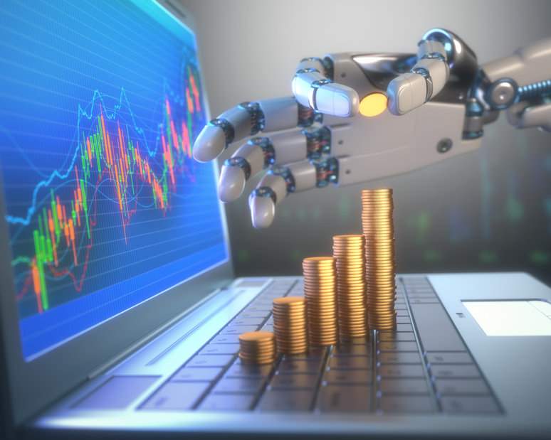  Ilustrasi robot trading.