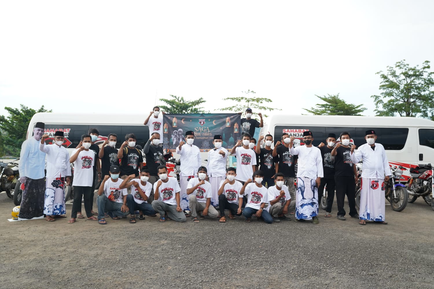 Aksi sosial Relawan Sahabat Ganjar di Kabupaten Mesuji, Lampung. 