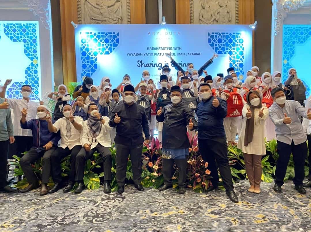 Aryaduta Menteng menggelar acara CSR Sharing is Caring dengan mengundang Yayasan Yatim Piatu Nurul Iman Jafariah, Selasa (19/4)