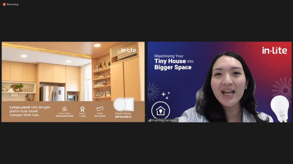 Acara virtual media briefing bertajuk Maximizing Your Tiny House into Bigger Space.