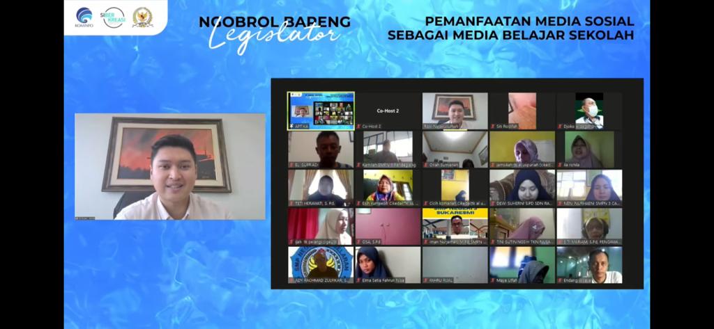 Webinar mengenai media sosial sebagai media pembelajaran
