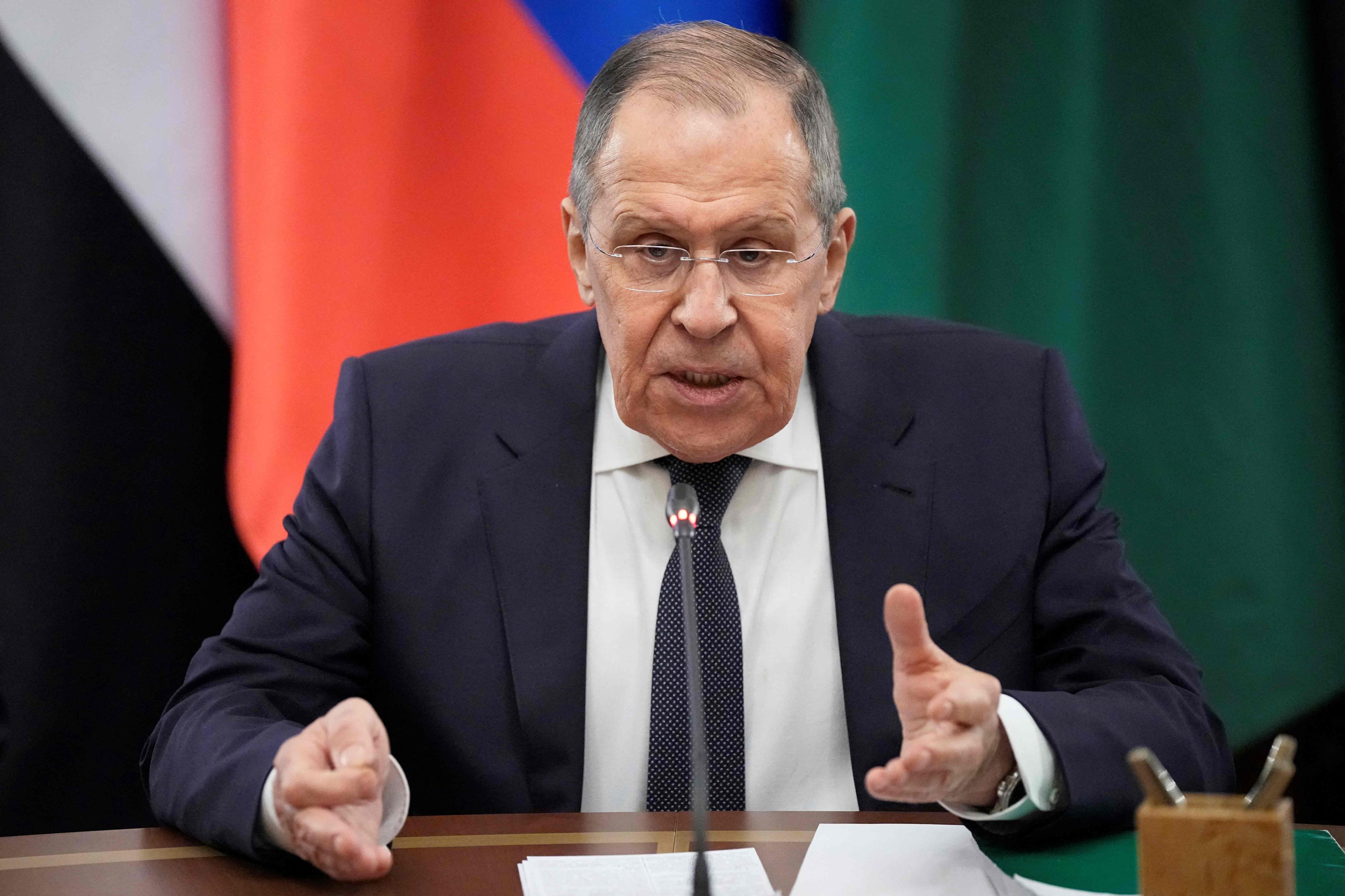 Menteri Luar Negeri Rusia Sergei Lavrov 