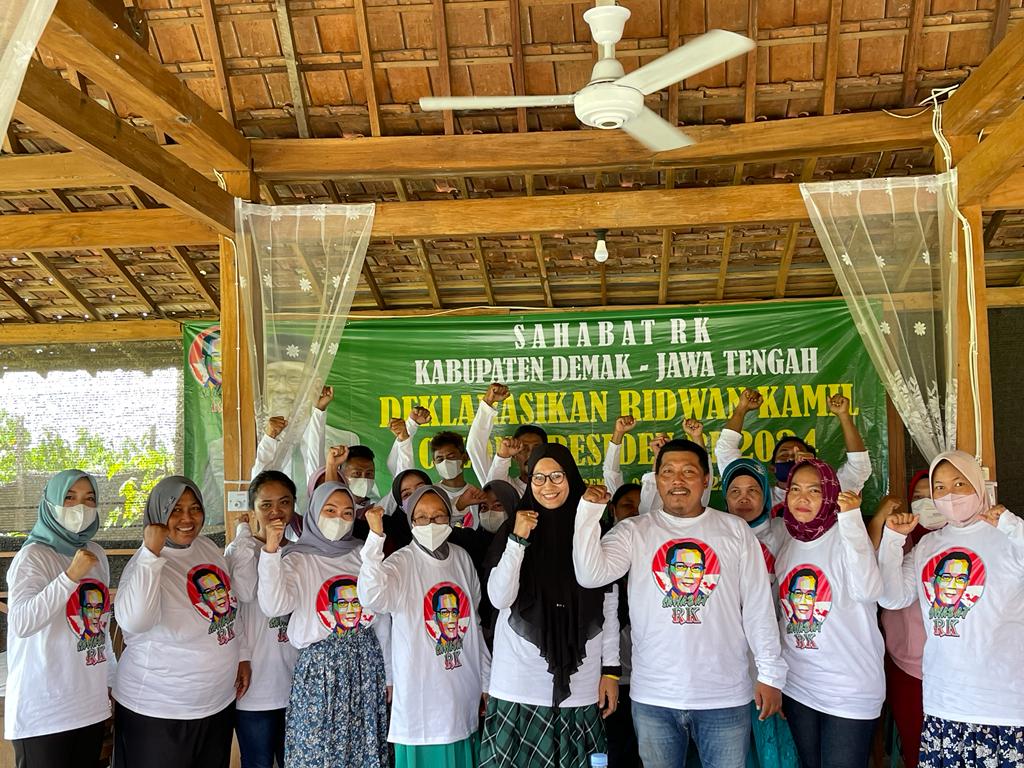 Para pendukung Ridwan Kamil dari Demak, Jawa Tengah