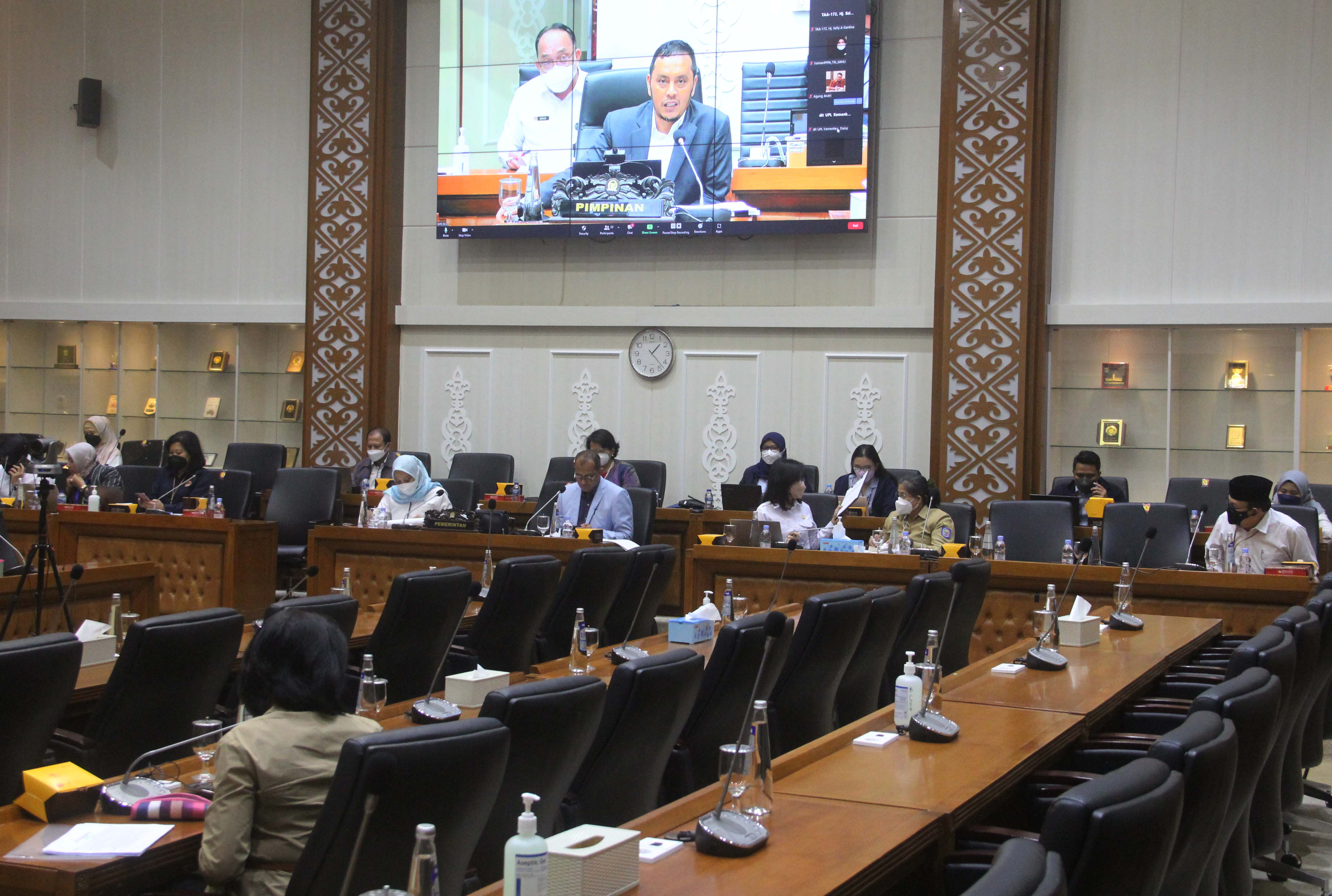 Rapat lanjutan pembahasn DIM RUU TPKS di Gedung Nusantara I, Komplek Parlemen Senayan, Jakarta, Selasa (29/3/2022)