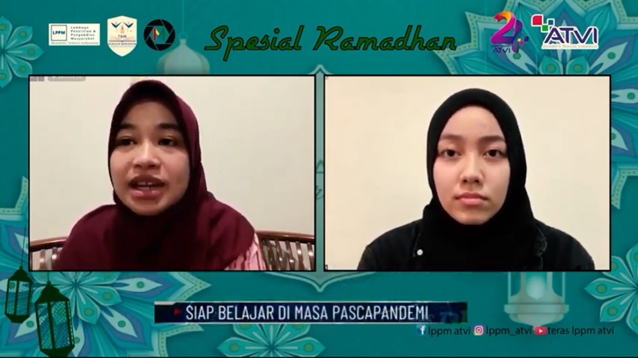  Bincang Teras LPPM ATVI Spesial Ramadhan bertema ‘Siap Belajar di Masa Pascapandemi’ pada Kamis (7/4) malam.
