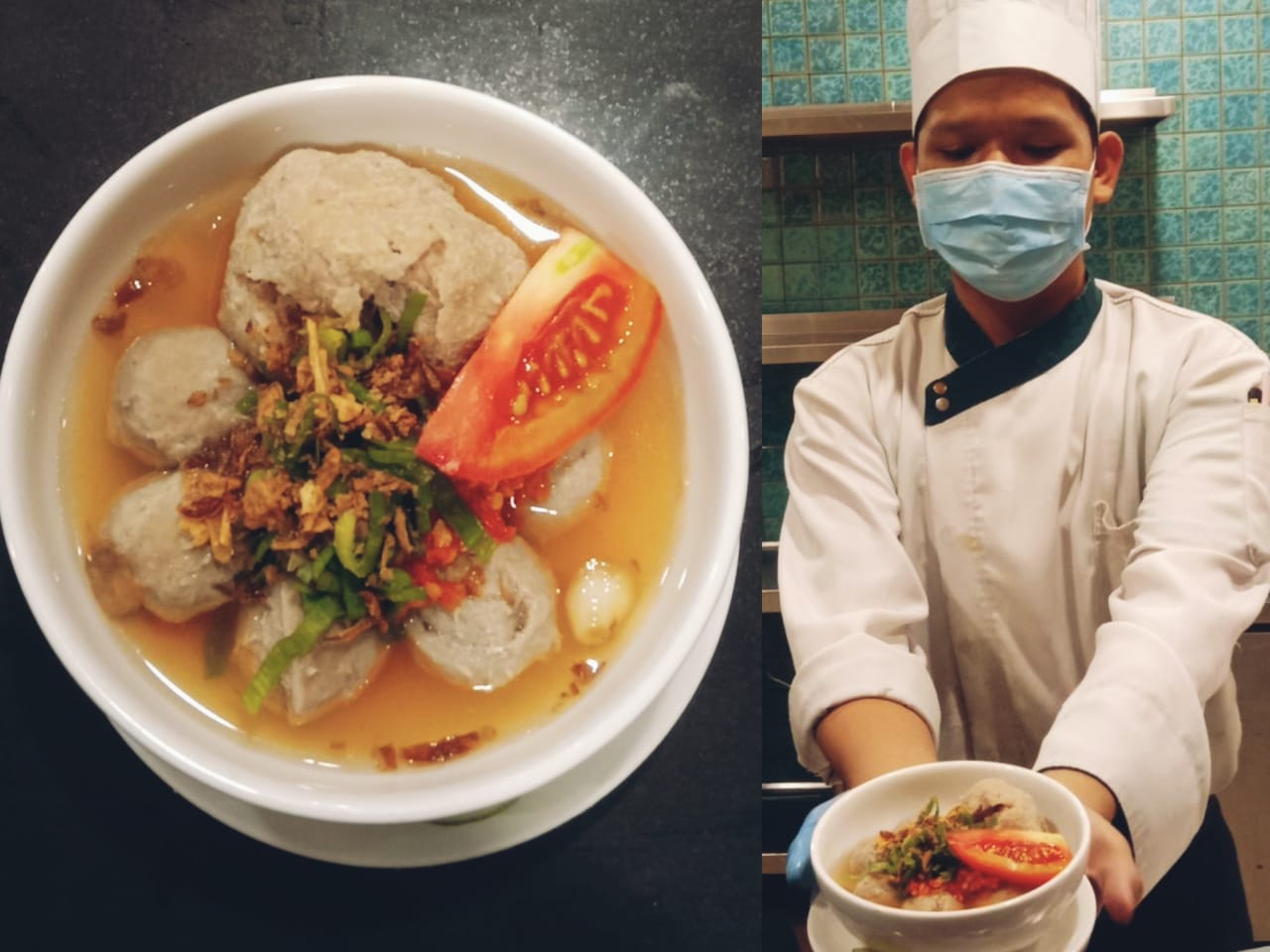 Sajian baru ramadan 2022, Bakso Buntut di Hotel Borobudur, Jakarta.