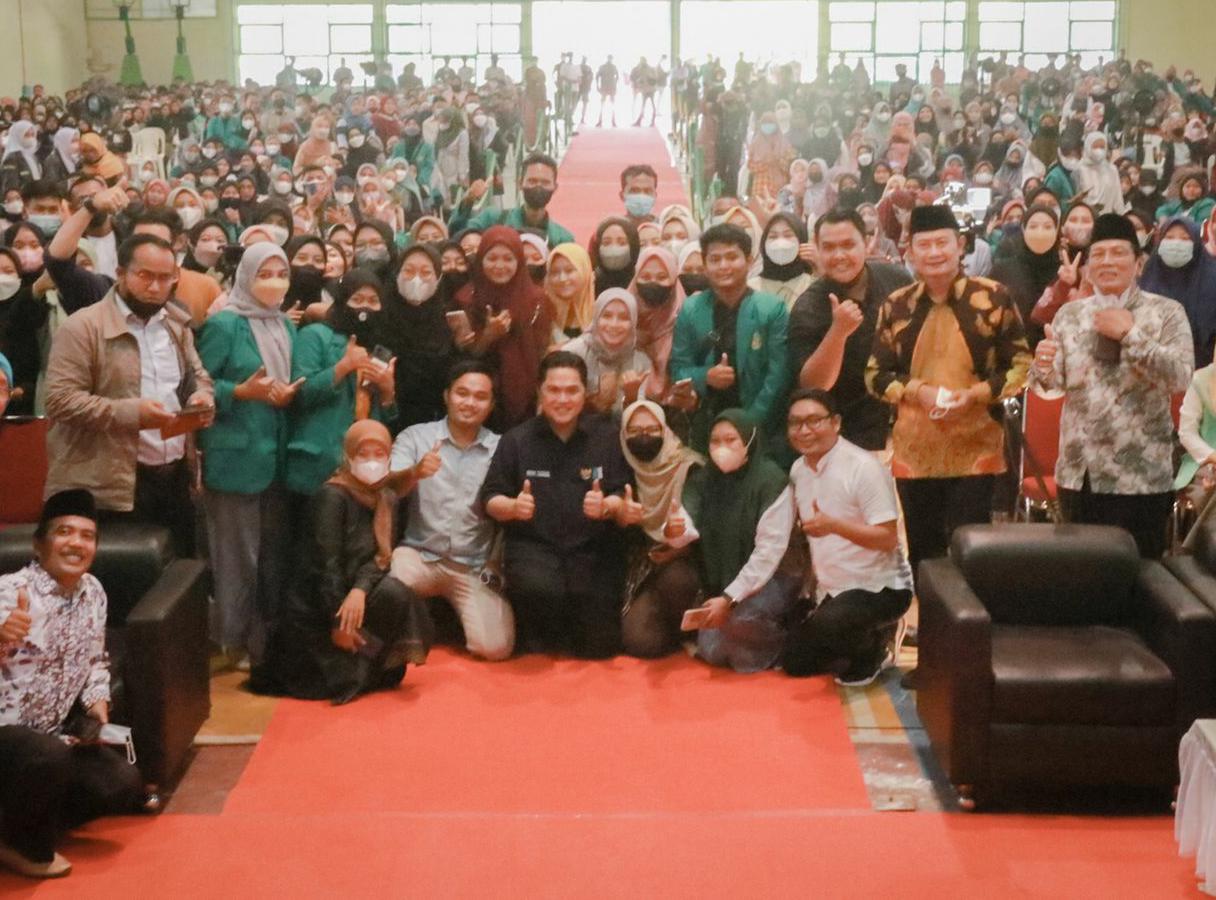 Relawan Erick Thohir di Jatim melakukan deklarasi untuk dukungan Pilpres 2024