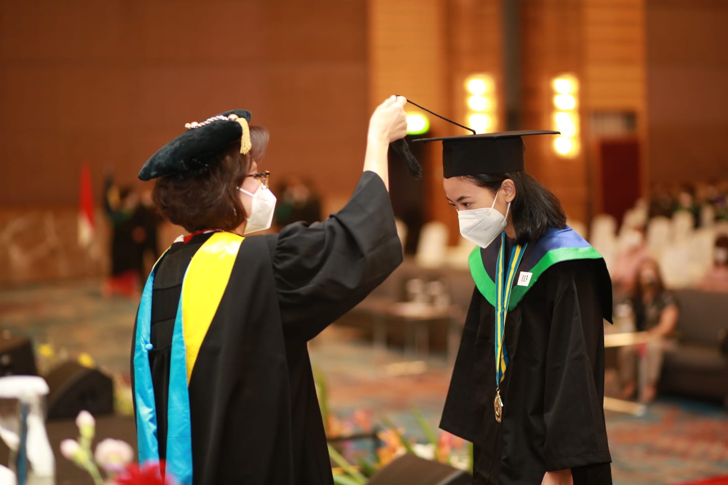 Wisuda Ukrida di Pullman Ballroom, Central Park, Jakarta, Sabtu (23/4).