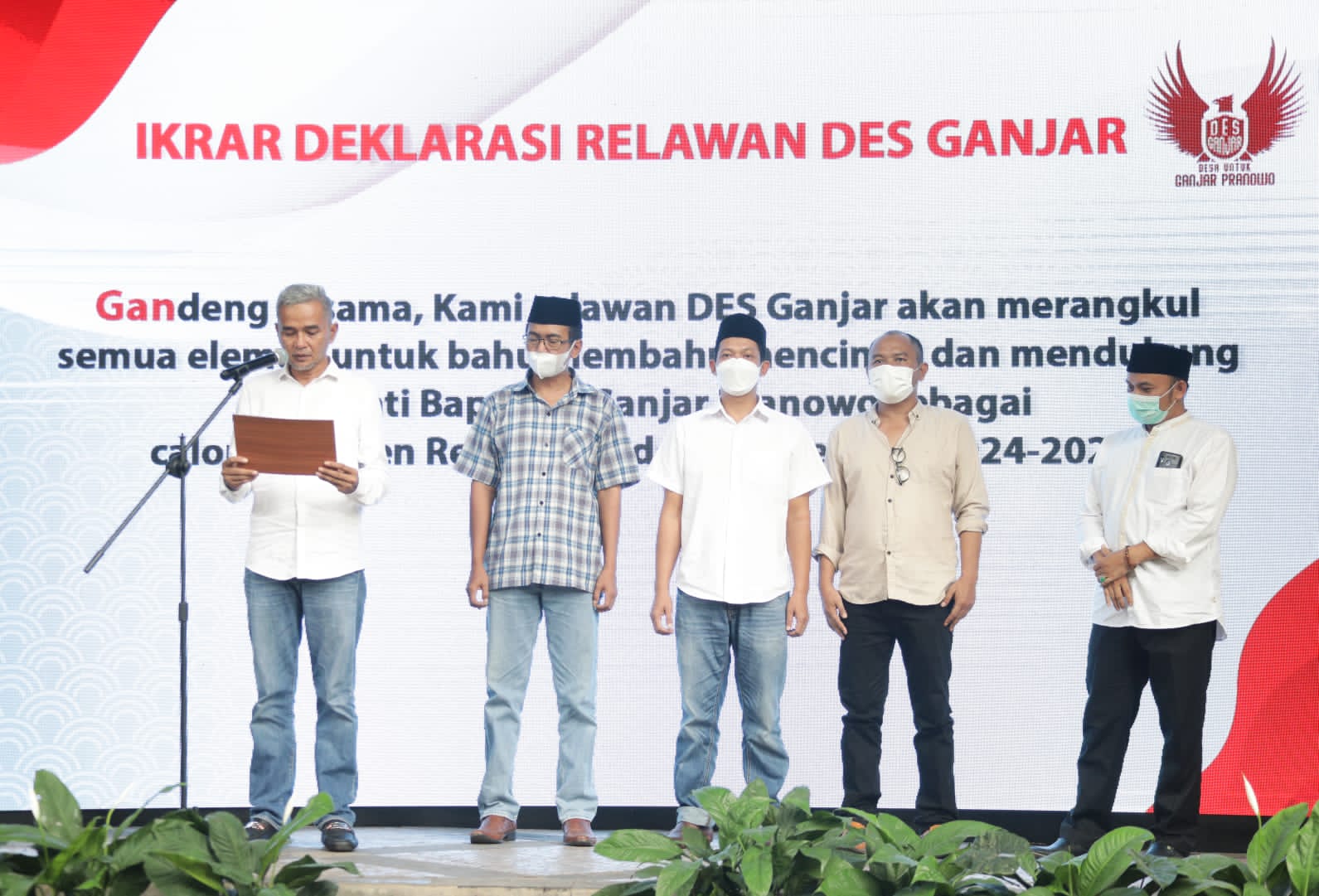 Pernyataan sikap dukungan untuk Ganjar Pranowo maju dalam Pilpres 2024.