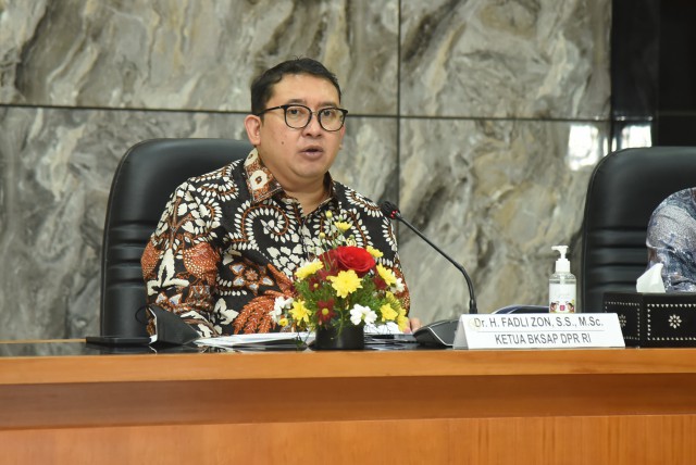 Ketua BKSAP DPR RI Fadli Zon:. 