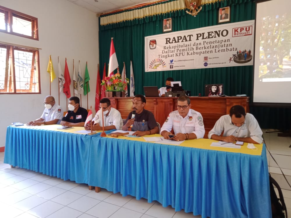 Rapat Pleno KPUD Lembata, Nusa Tenggara Timur
