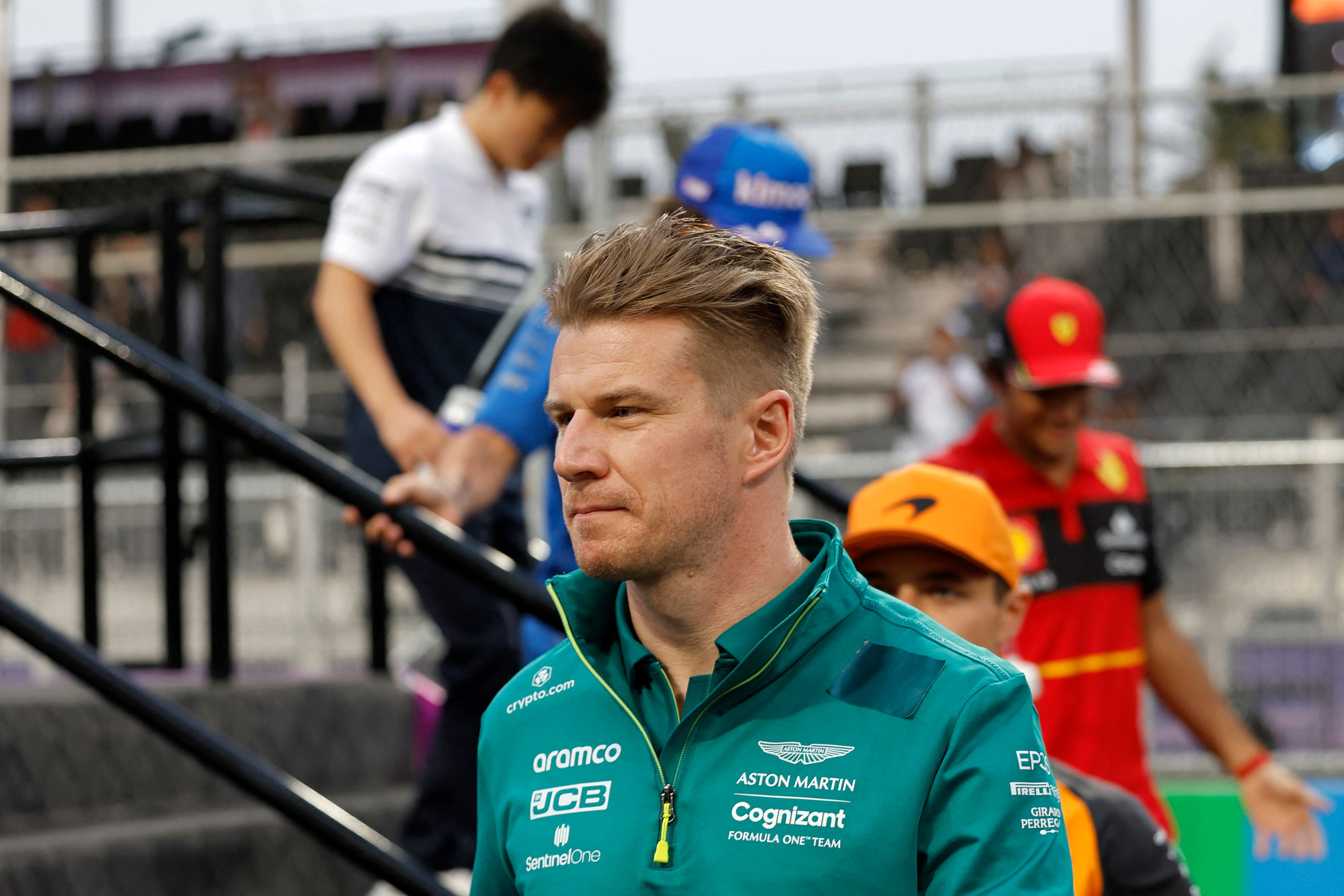 Pembalap Aston Martin Nico Hulkenberg