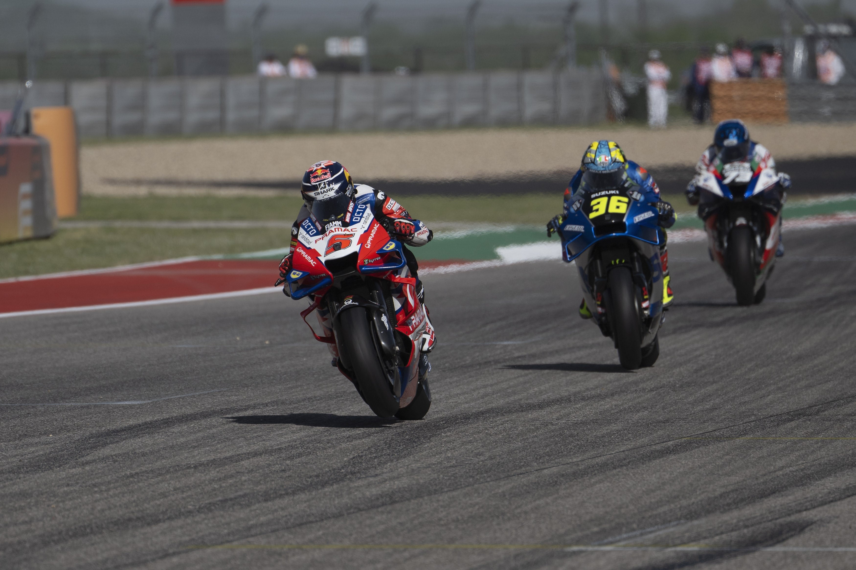 Pembalap Pramac Racing, Johann Zarco, menjadi yang tercepat di posisi pertamasesi kedua (FP2) hari pertama latihan bebas MotoGp AS, Jumat (8