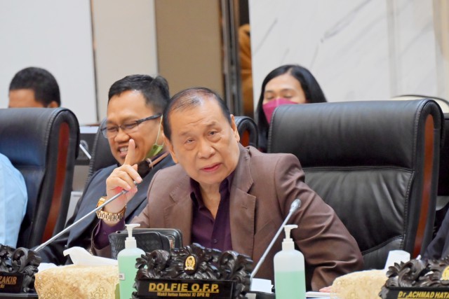 Ketua Komisi XI DPR Kahar Muzakir. 