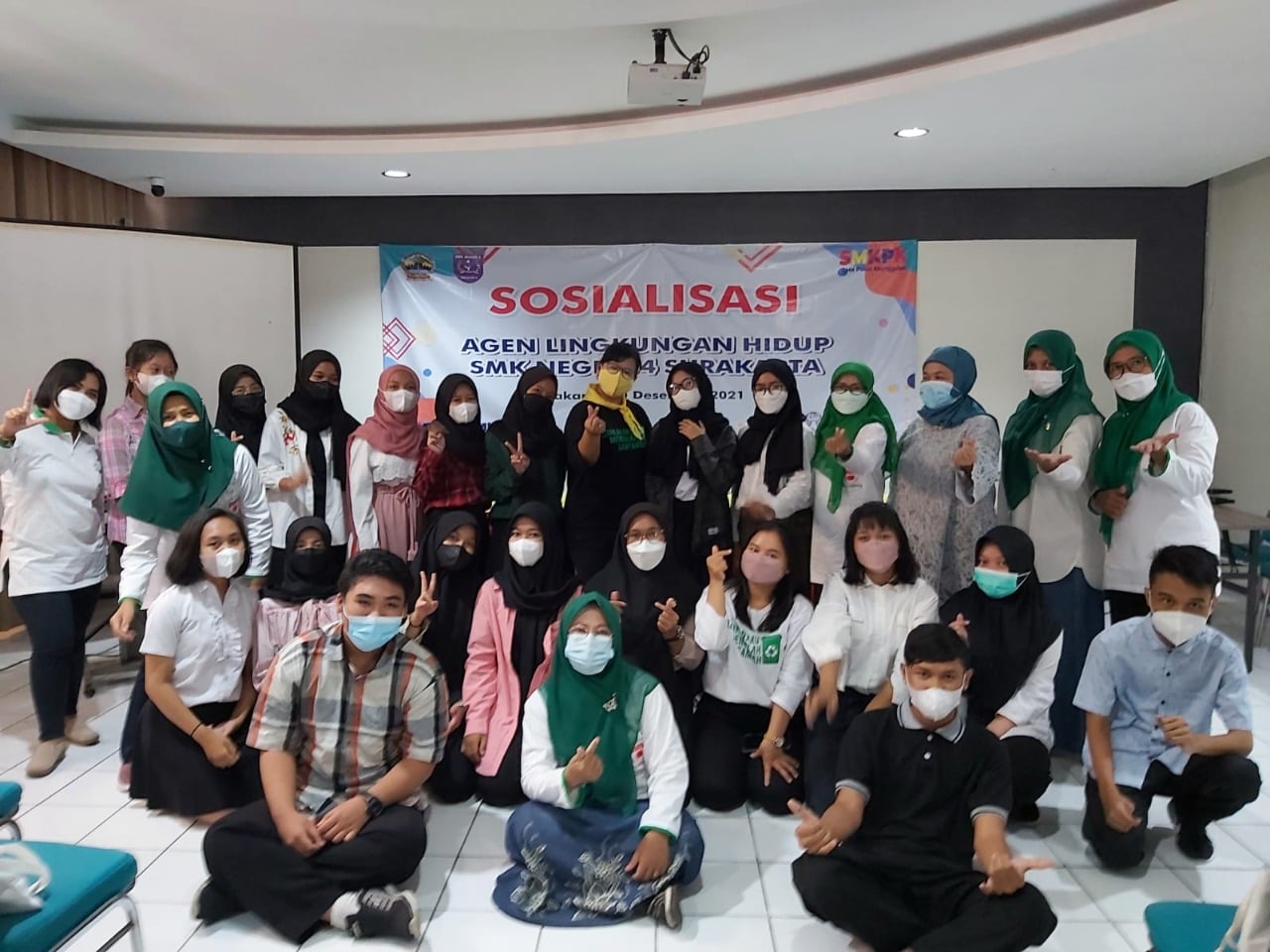 Para siswa SMK Negeri 4 Surakarta masuk dalam kelompok changemakers dalam bidang lingkungan. 