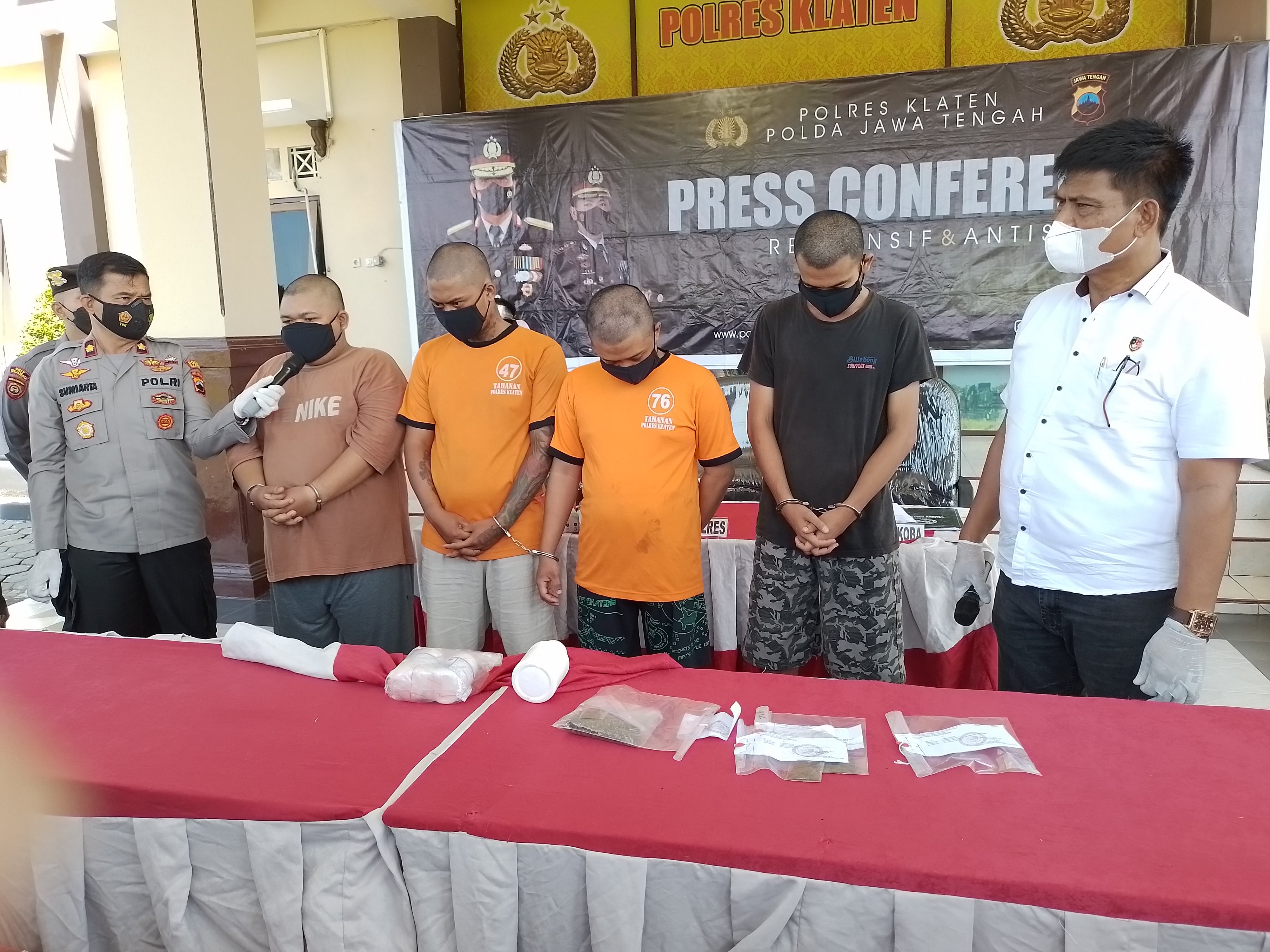 Polres Klaten Tangkap Sembilan Pengedar Narkoba