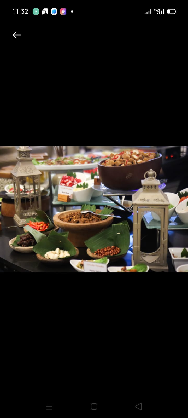 Sajian santapan buka puasa di Sheraton Bandung Hotel