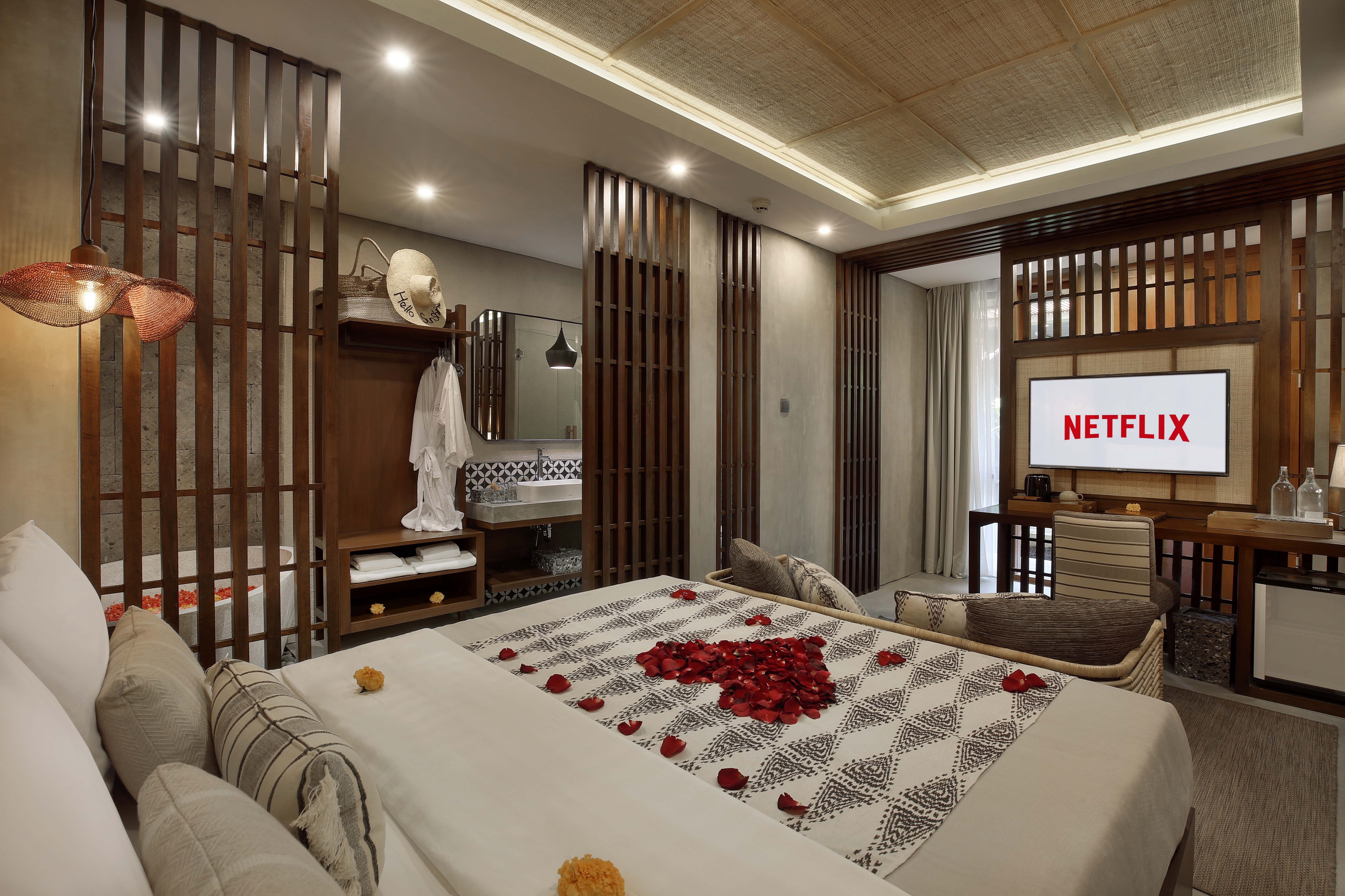 Salah satu kamar di Amarea Resort Ubud