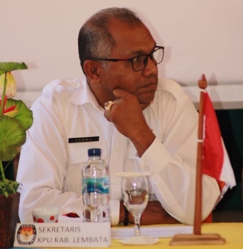 Sekertaris KPU Lembata, Jerremia Elia David Luase 