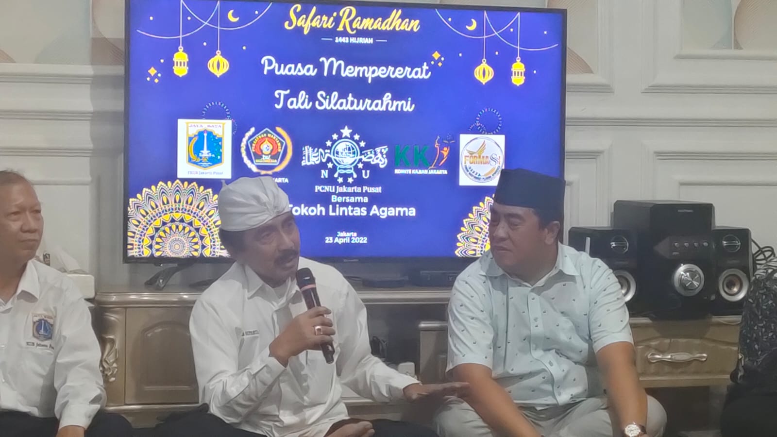 Tokoh Hindu Pandita I Gde Suparta mengatakan hadirnya NU di Jakarta buat suasana makin sejuk dan damai
