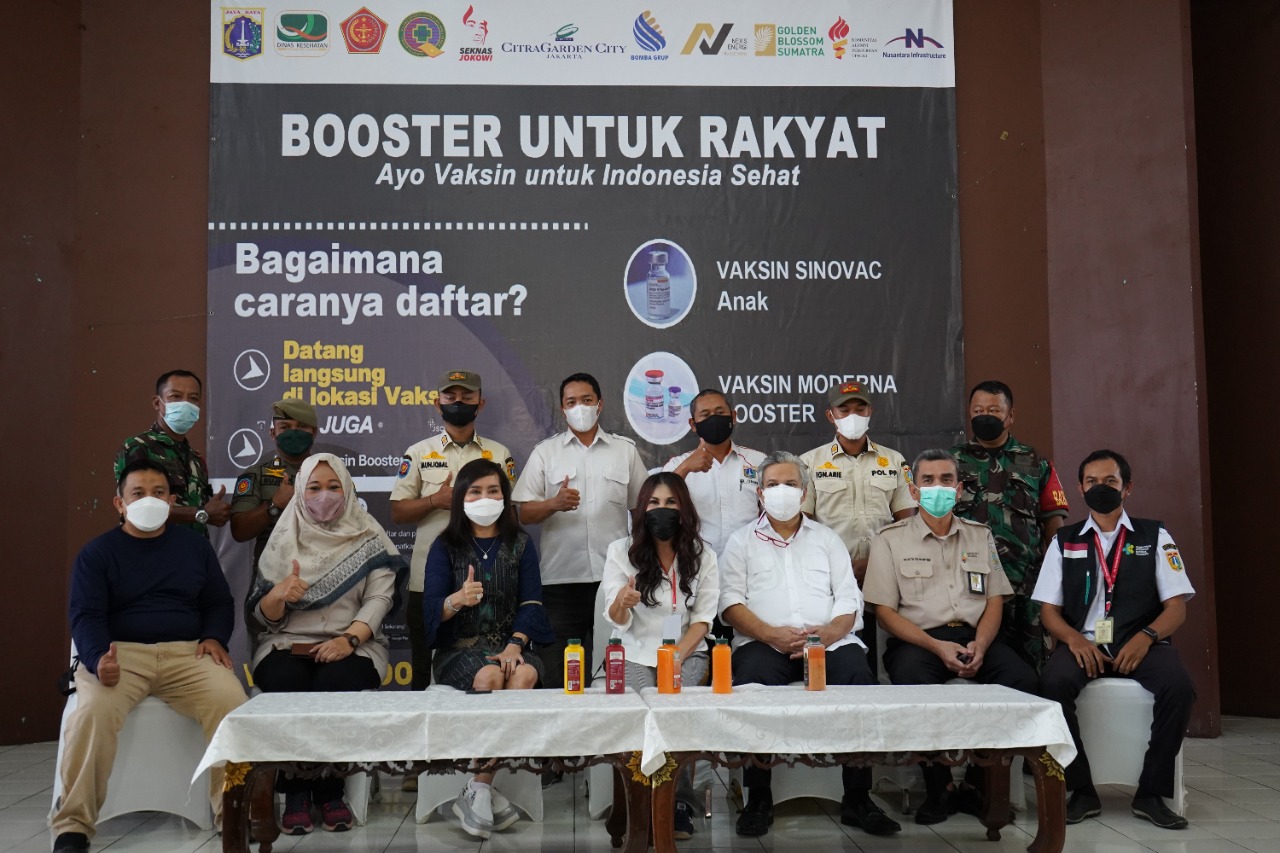 Peserta Vaksinasi Bomba Grup dan Seknas Jokowi Lampaui Target