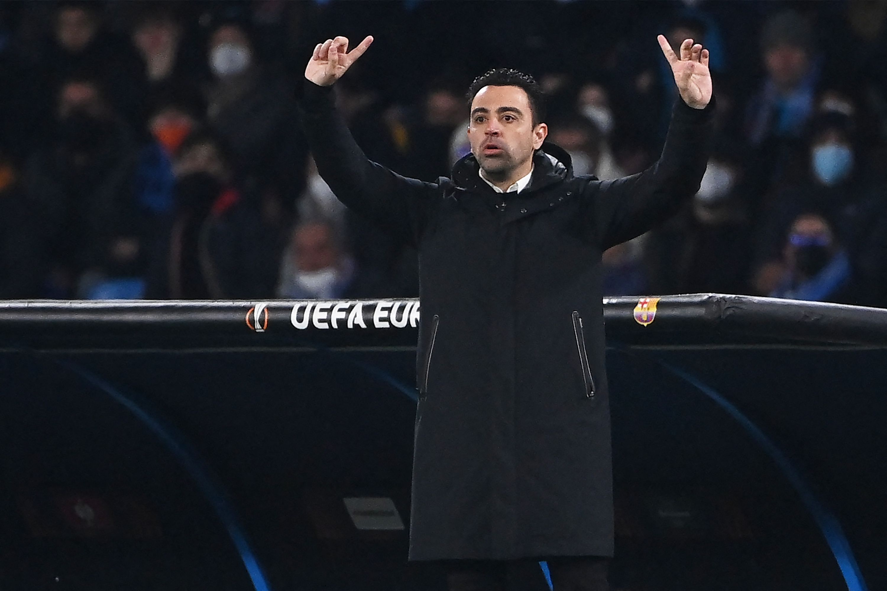 Pelatih Barcelona Xavi Hernandes.