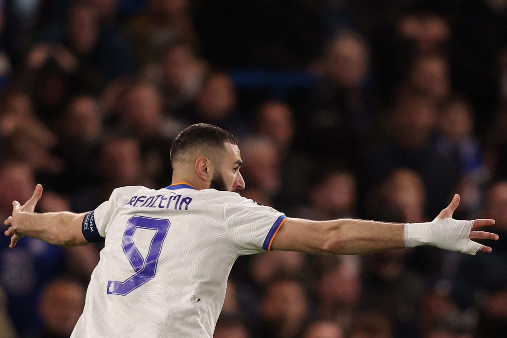 Penyerang Real Madrid Karim Benzema
