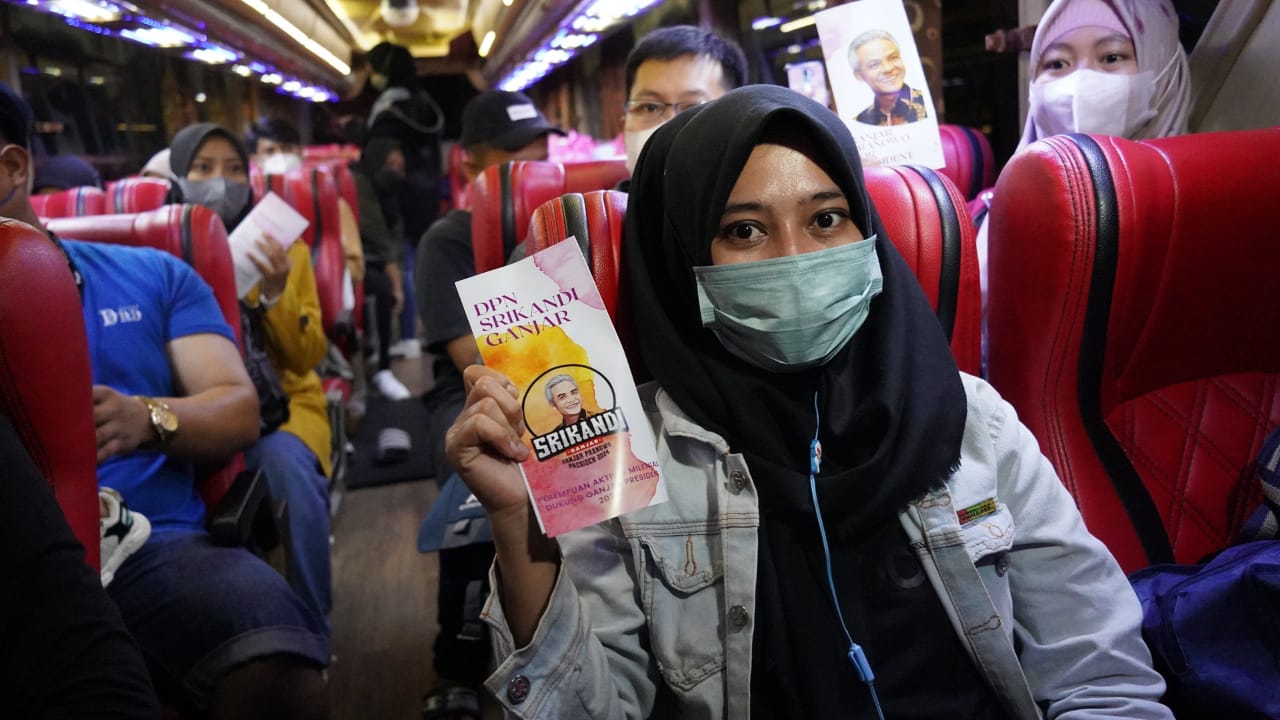 Srikandi Ganjar menggelar program mudik gratis 2022.