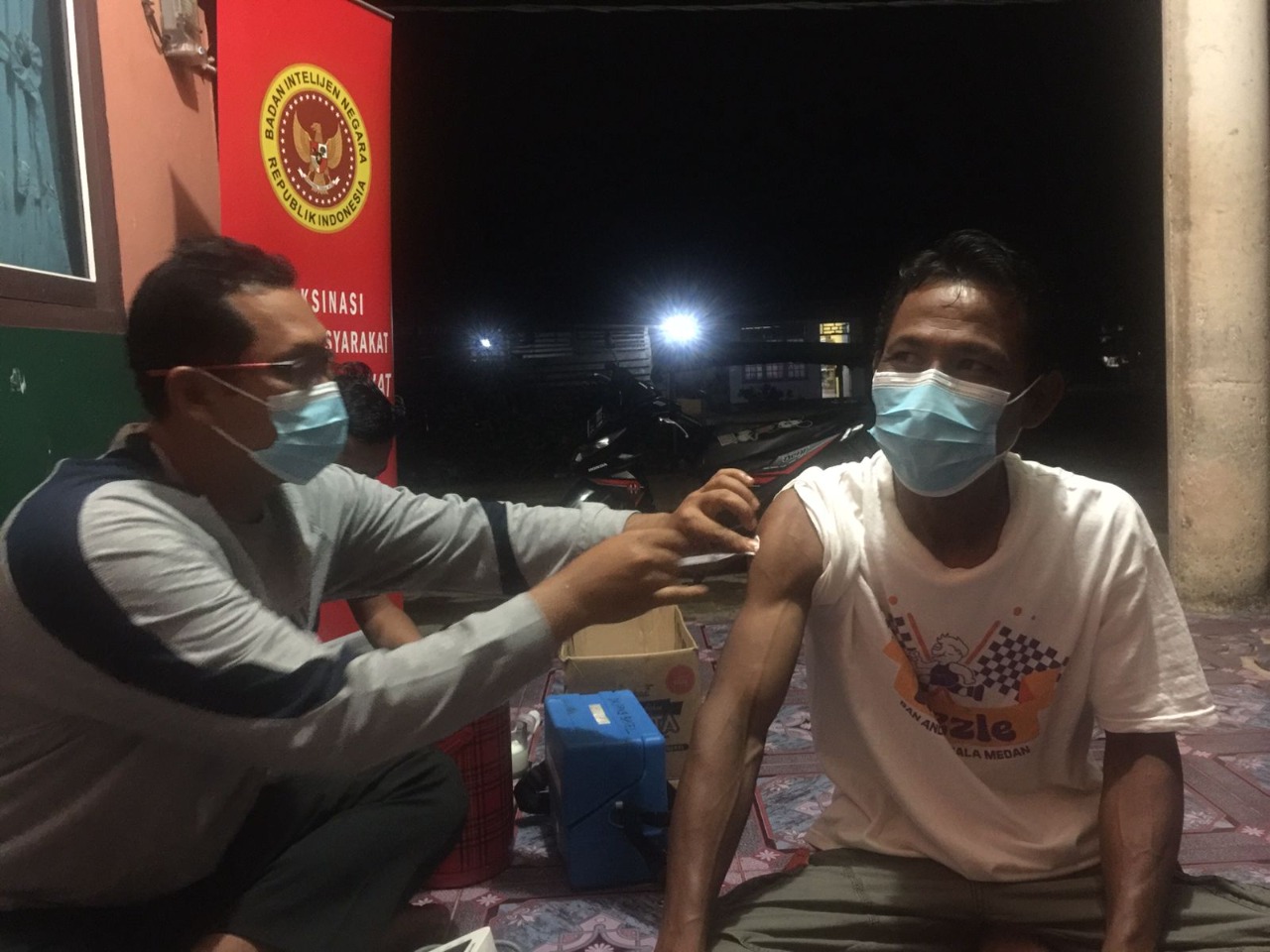 Binda Babel melaksanakan kegiatan vaksinasi Covid-19 pada malam hari selama Ramadan 1443 H dengan target 75 ribu dosis.