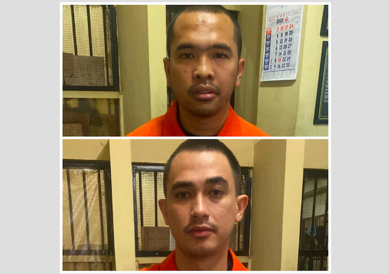 Kolase foto Putra Siregar dan Rico Valentin