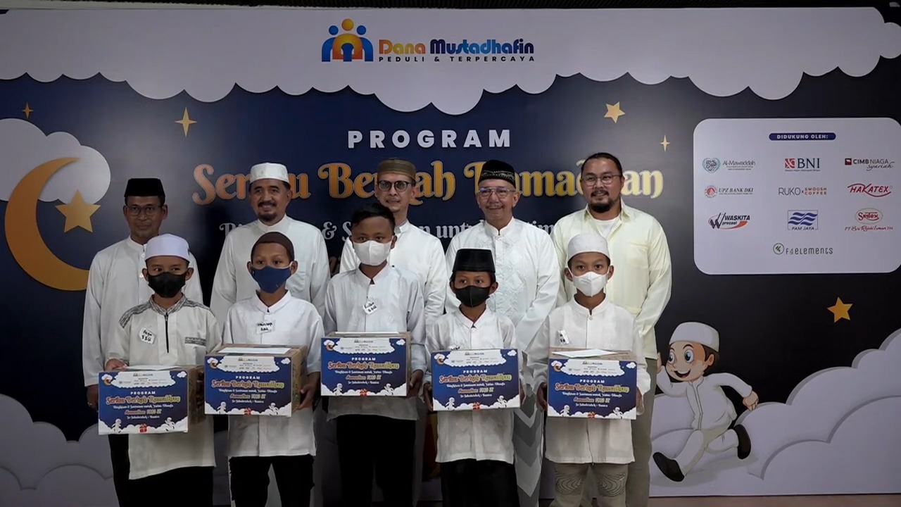 Program 1000 Berkah Ramadhan membagikan 2.000 santunan dan bingkisan bagi anak yatim dan dhuafa di wilayah Jabodetabek dan Banten.