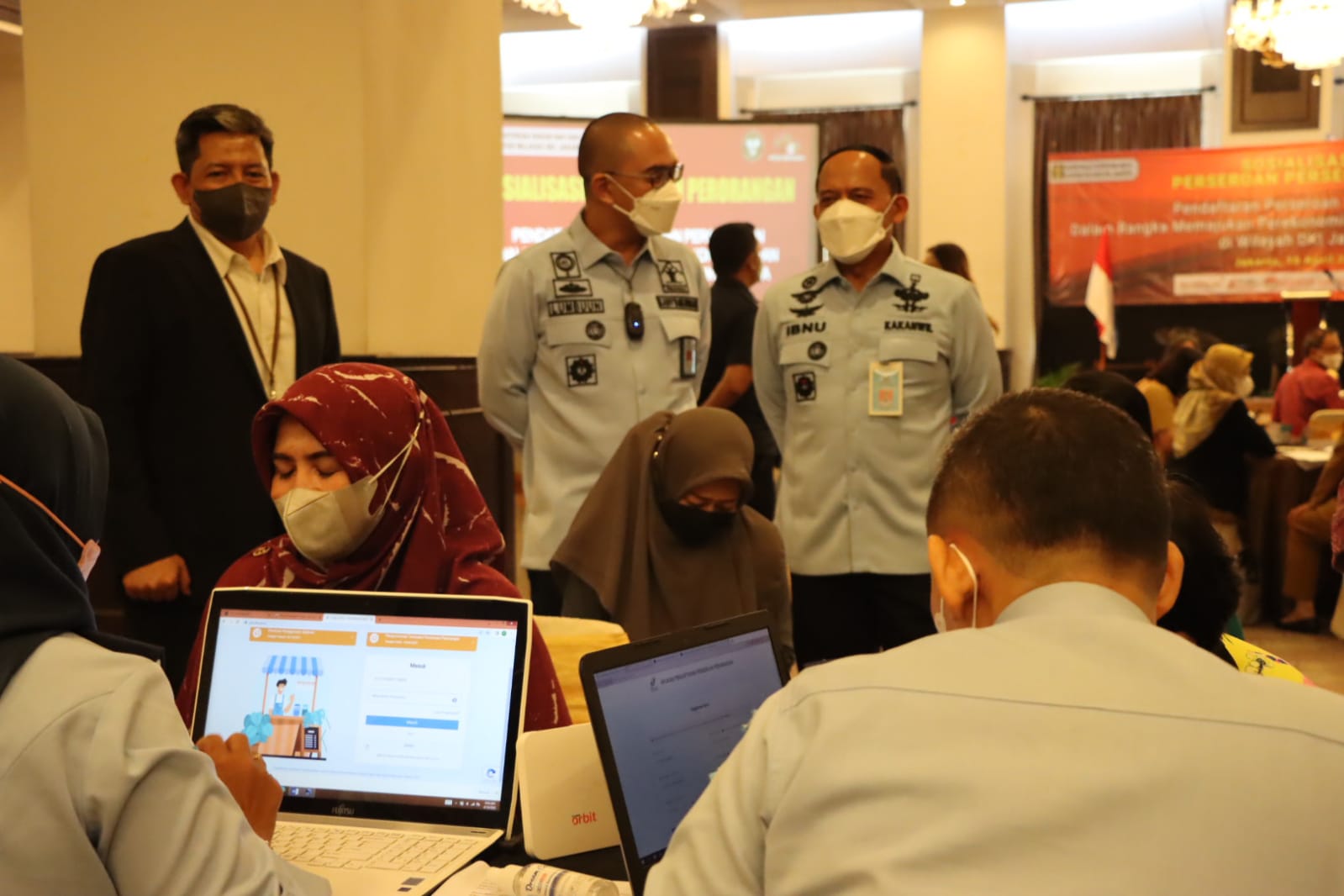  Kakanwil Kumham DKI Jakarta, Ibnu Chuldun Ketika membuka kegiatan sosialisasi perseroan perorangan. 