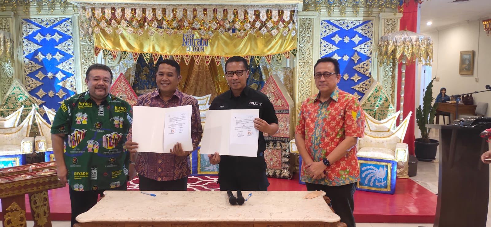 Kerja sama GMP dengan HeliCity di momen Soft Opening Restoran The New Natrabu Cilegon