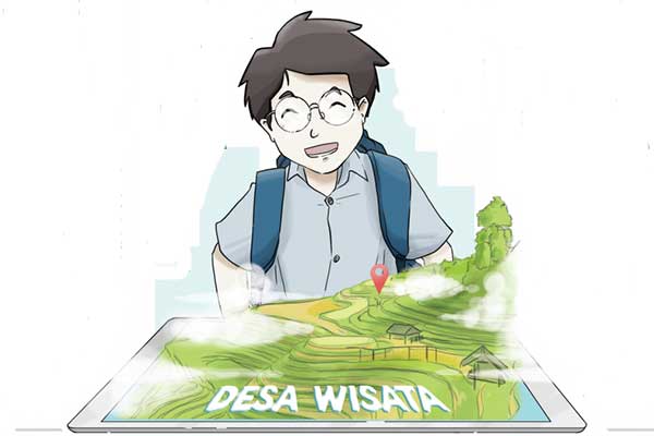 Ilustrasi desa wisata