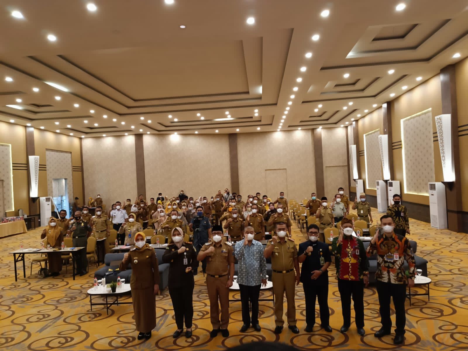 Kegiatan Aktualisasi Nilai-Nilai Pancasila di Lingkungan Aparatur Silil Negara (ASN) di  Kota Metro Lampung, Selasa (24/5).