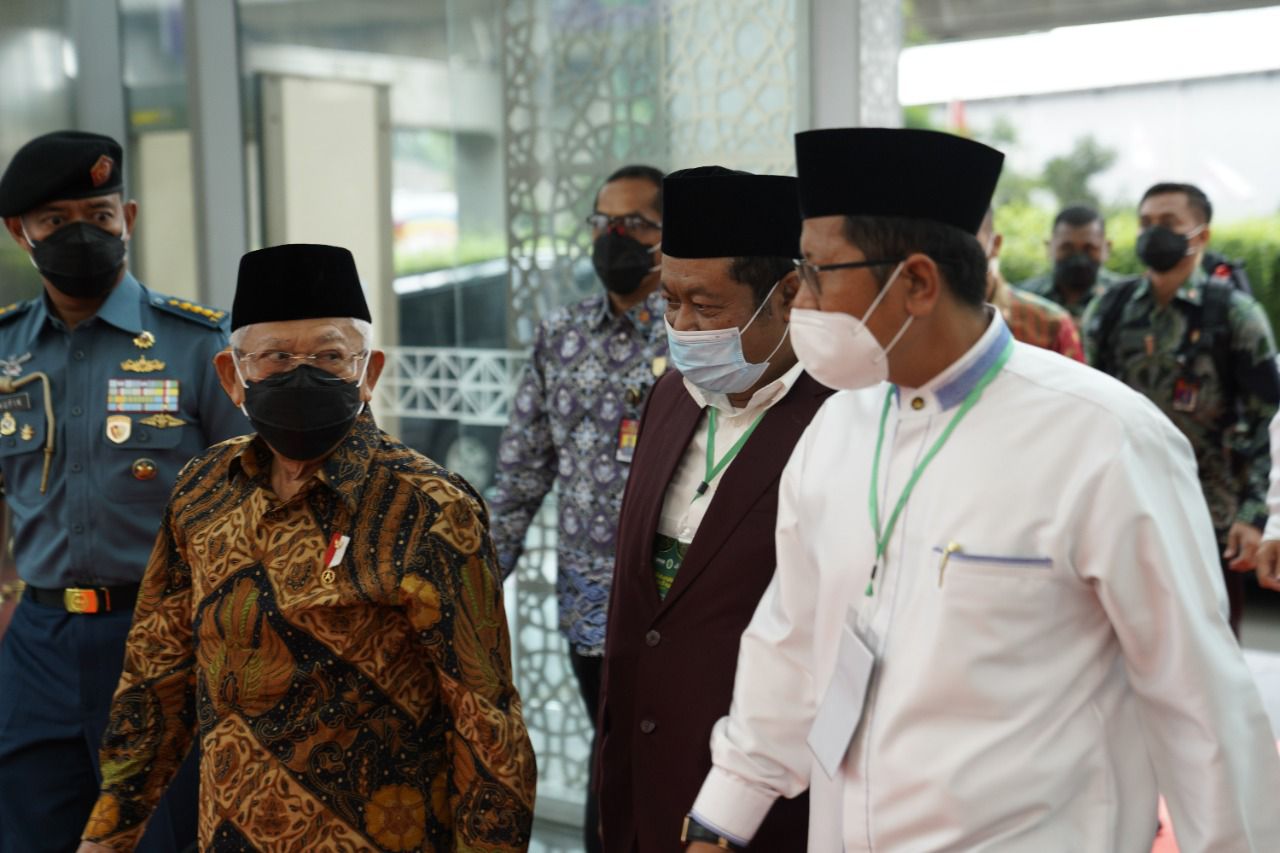 Wakil Presiden Ma'ruf Amin menghadiri halal bihalal MUI
