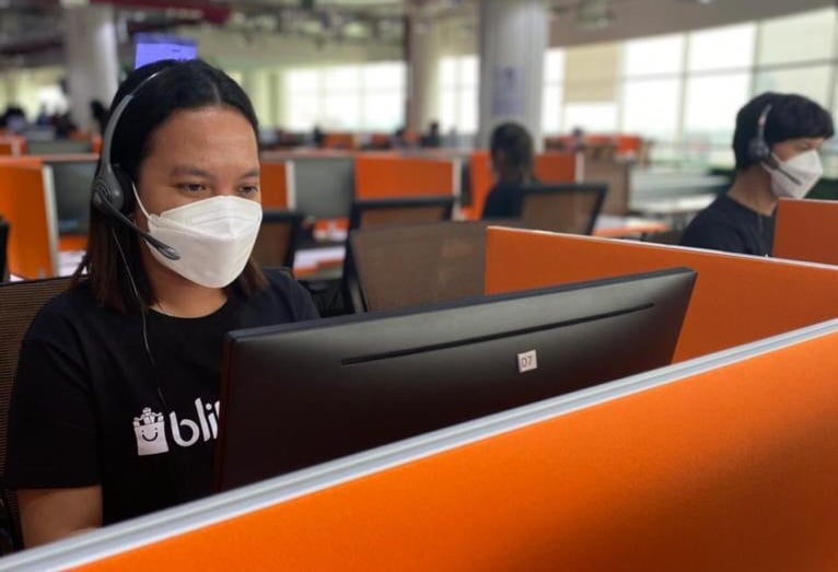 Ilustrasi work from anywhere Blibli