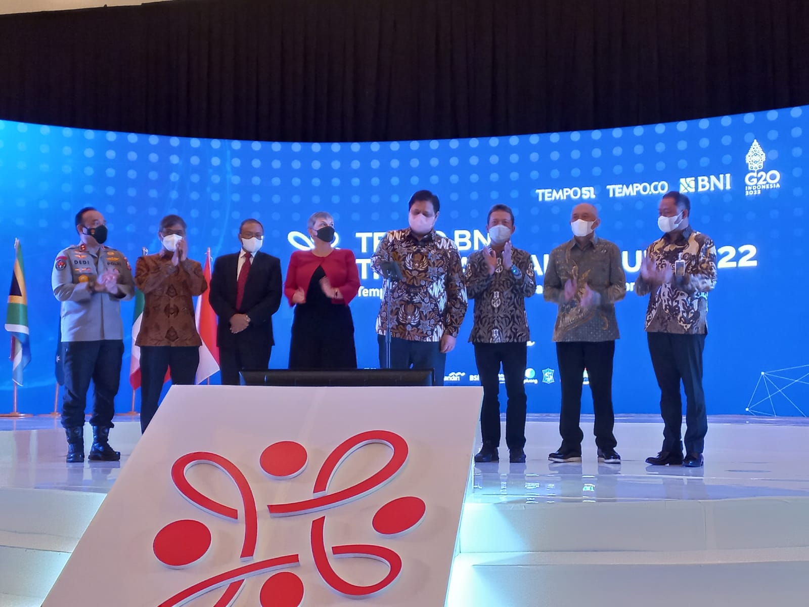 Tempo BNI Bilateral Forum 2022 di Langham Hotel Ballroom, Jakarta, pada Kamis (12/5). 