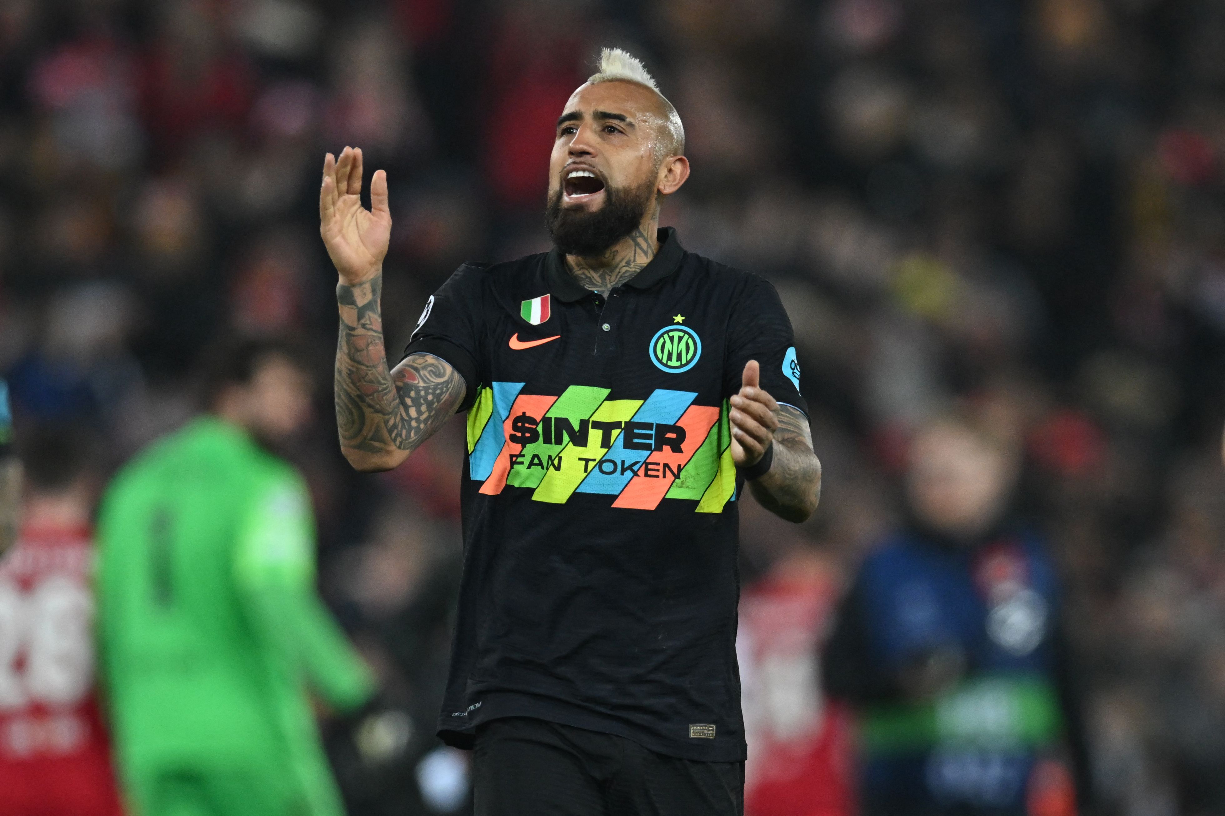 Gelandang Inter Milan Arturo Vidal