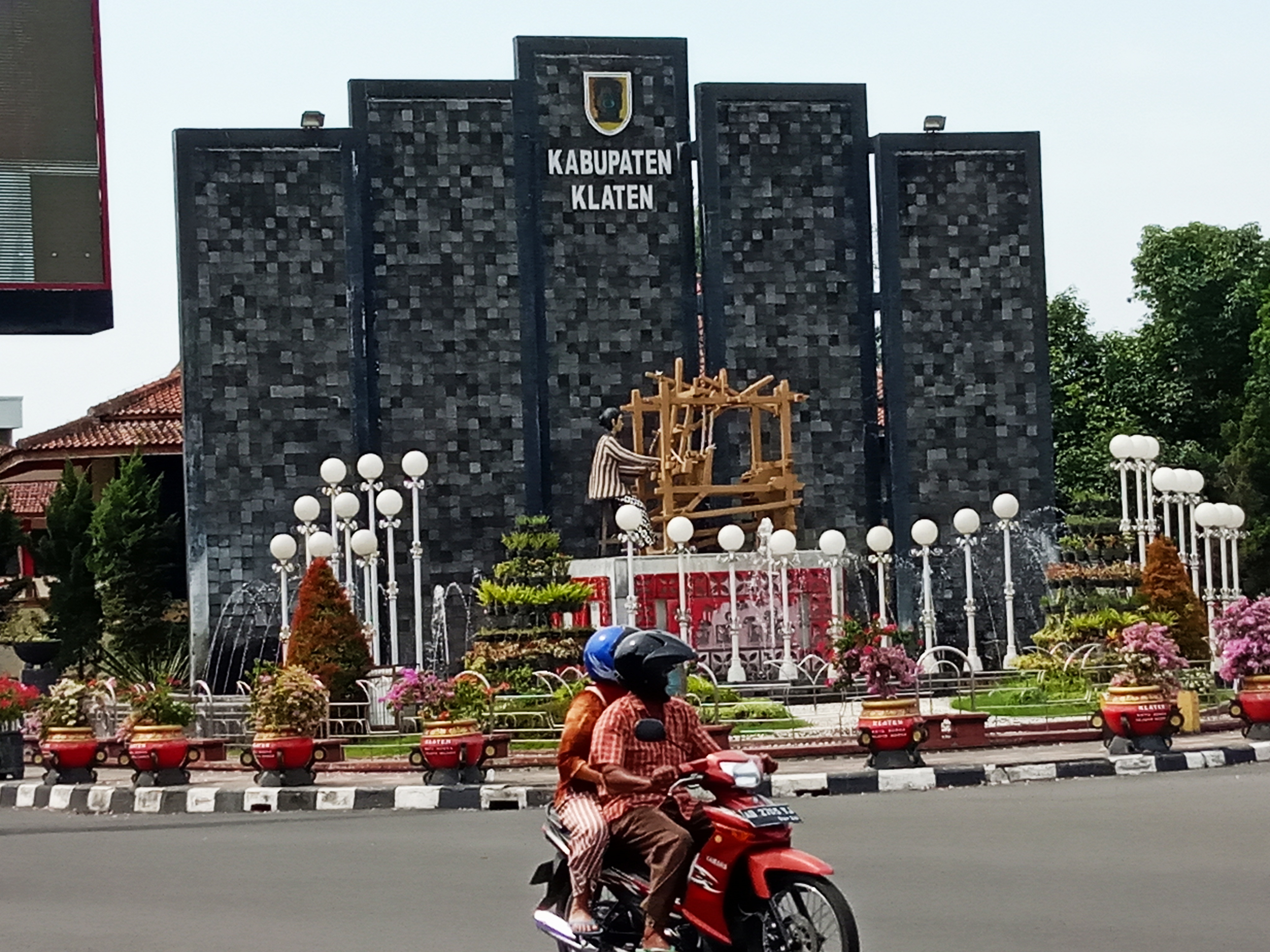 Kawasan alun-alun Kabupaten Klaten, Jawa Tengah