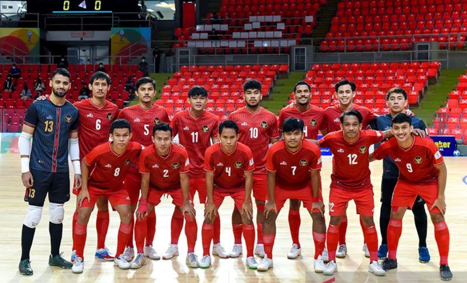 Timnas futsal Indonesia yang berlaga di Piala Futsal AFF 2022 di Bangkok, Thailand.