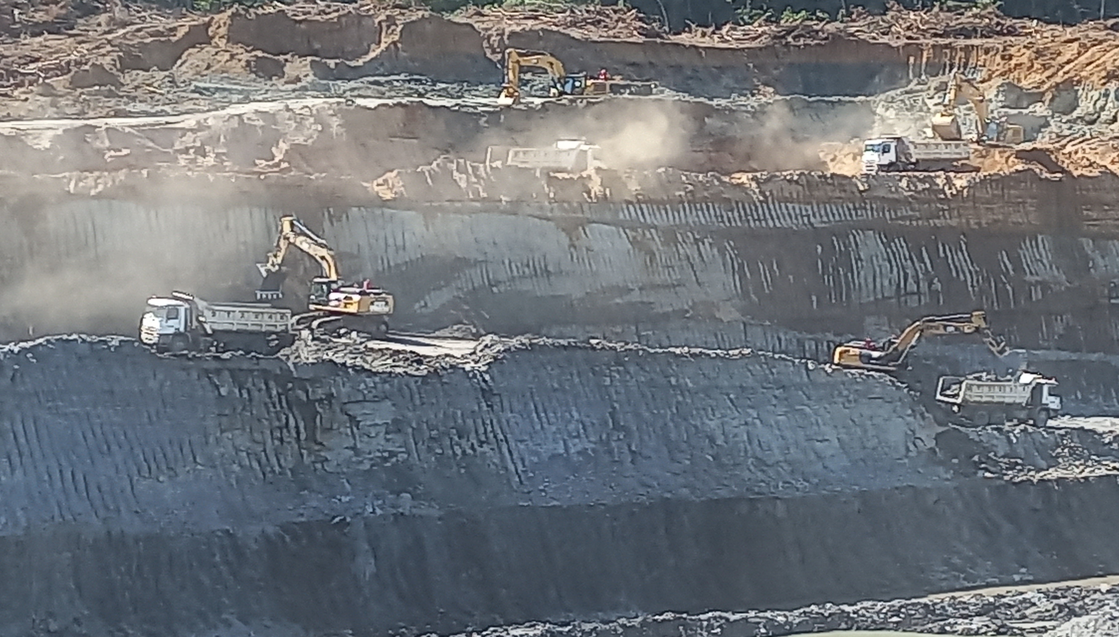 Ilustrasi: aktivitas tambang batu bara.