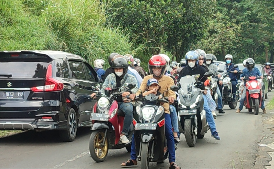 Kemacetan di Lembang, Jawa Barat